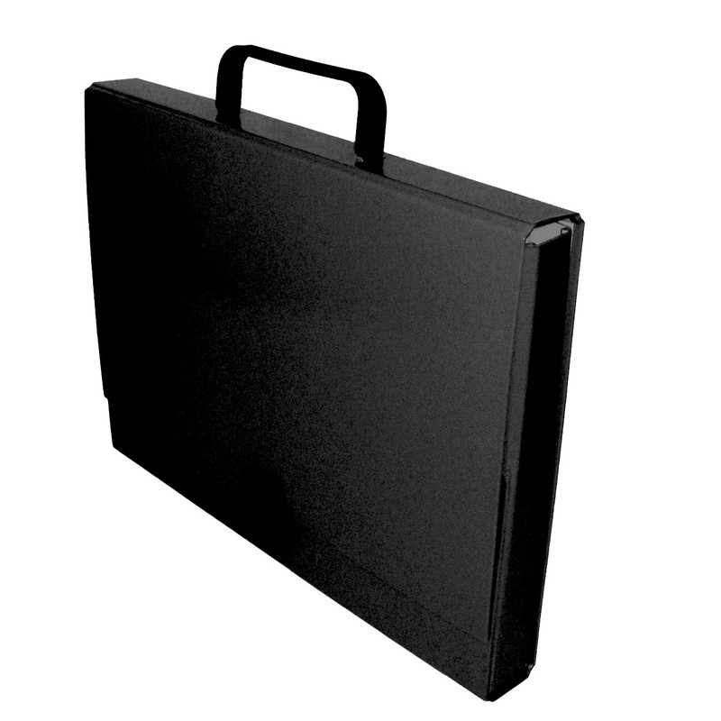 Портфель на клямці ITEM, 40 мм, А4, PP-покриття, чорний